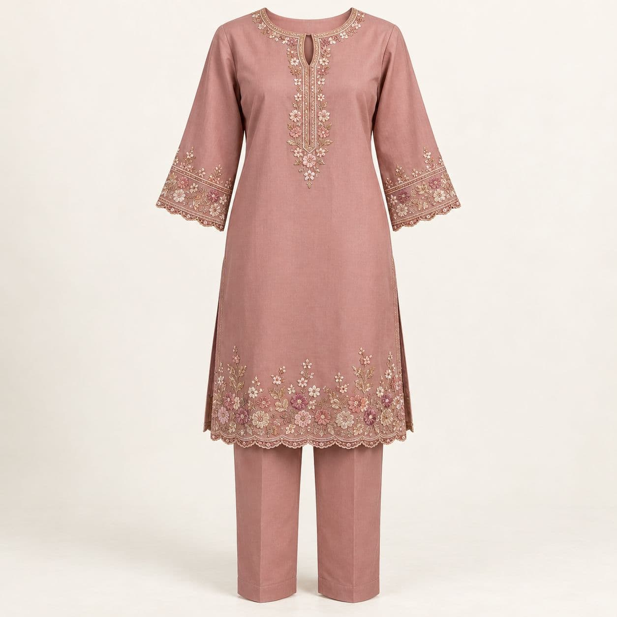 Design preview of the Dusty Rose Blossom in dusty rose