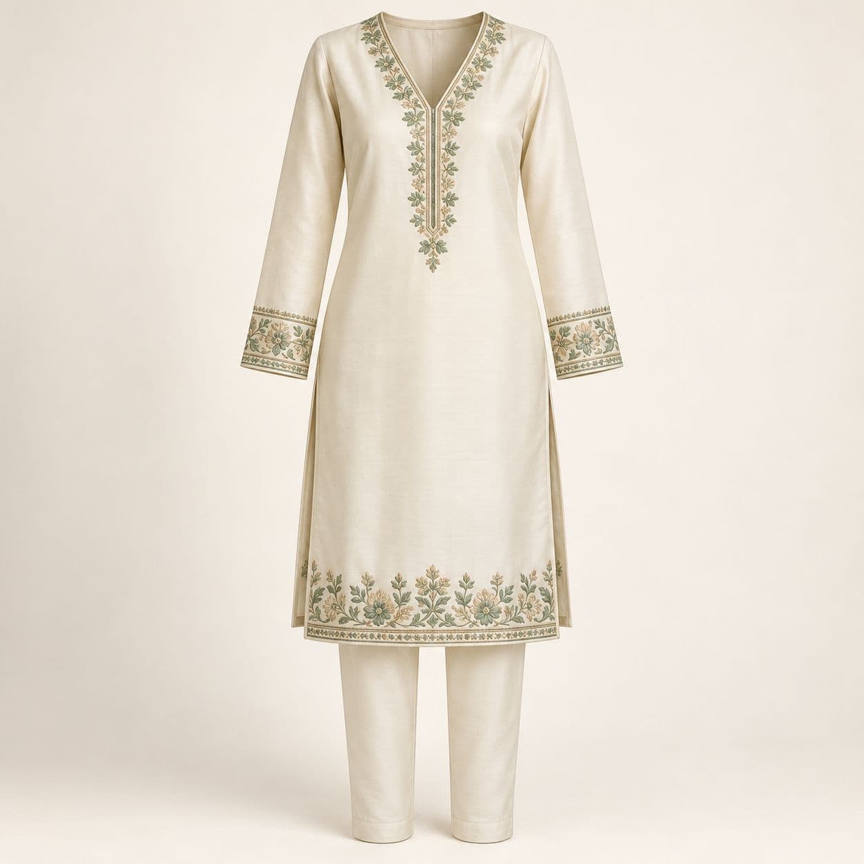 Design preview of the Ivory Sage Heritage in ivory