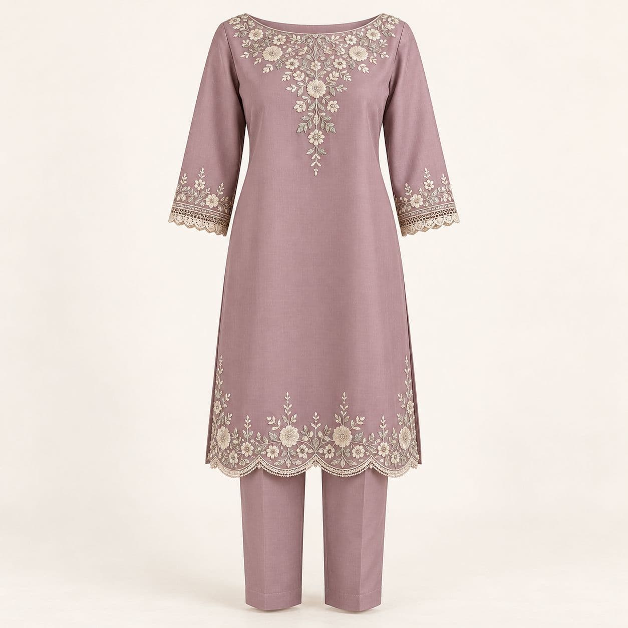 Design preview of the Mauve Garden in dusty mauve