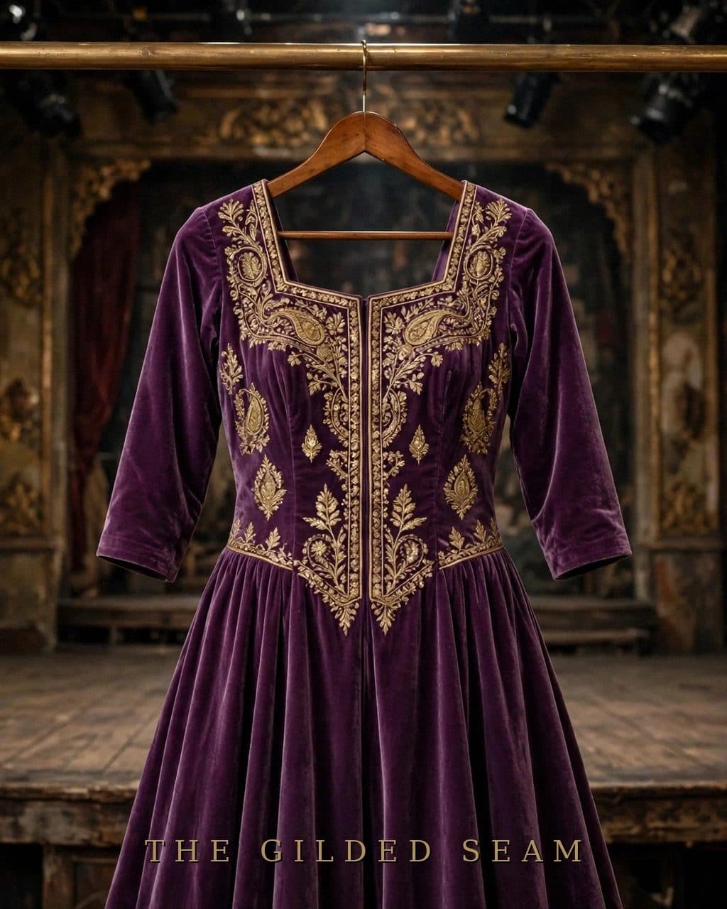 Design preview of the Plum Tilla Frock in plum