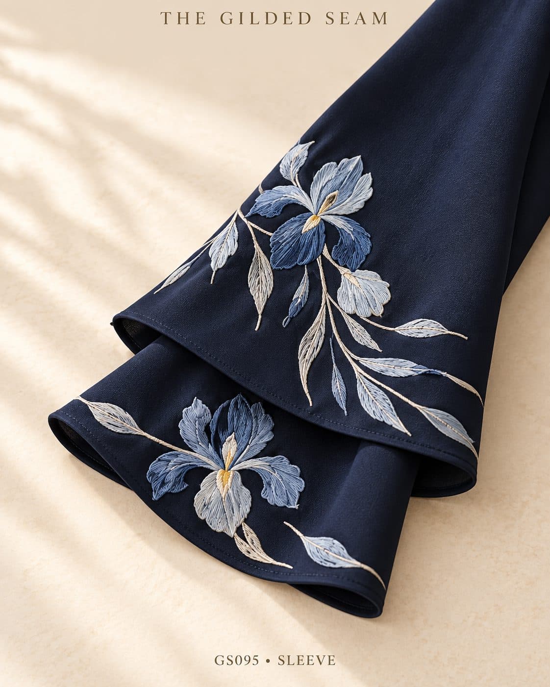 Design preview of the Iris layered abaya, sleeve