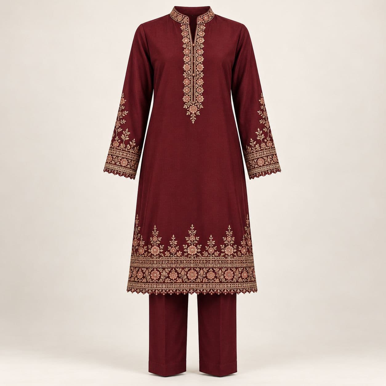Design preview of the Maroon Heritage in maroon, front view